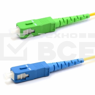 Патч-корд оптический переходной (SM), 9/125 (OS2) SC/APC-SC/UPC, (Simplex), LSZH, 7м