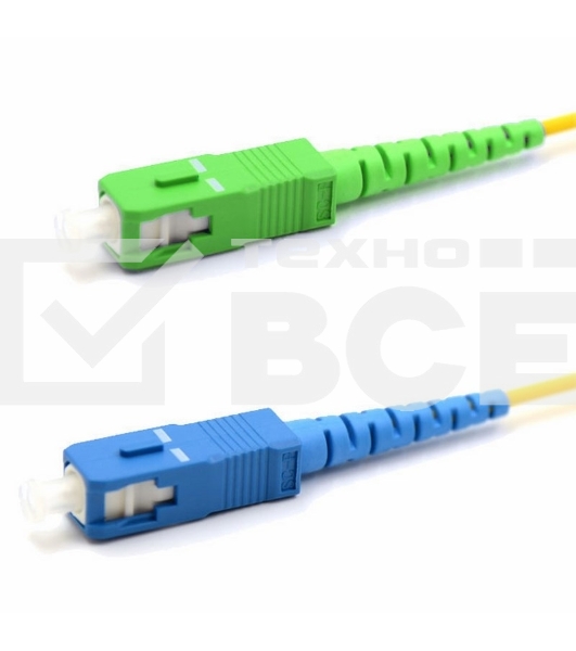 Патч-корд оптический переходной (SM), 9/125 (OS2) SC/APC-SC/UPC, (Simplex), LSZH, 7м