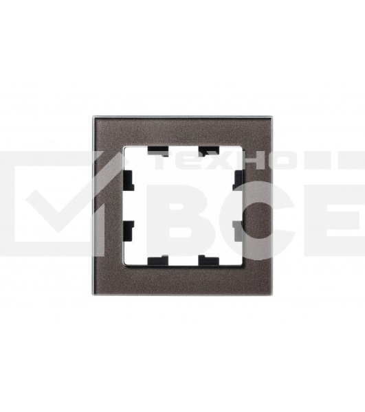 Рамка 1-м AtlasDesign Nature стекло мокко SchE ATN320601