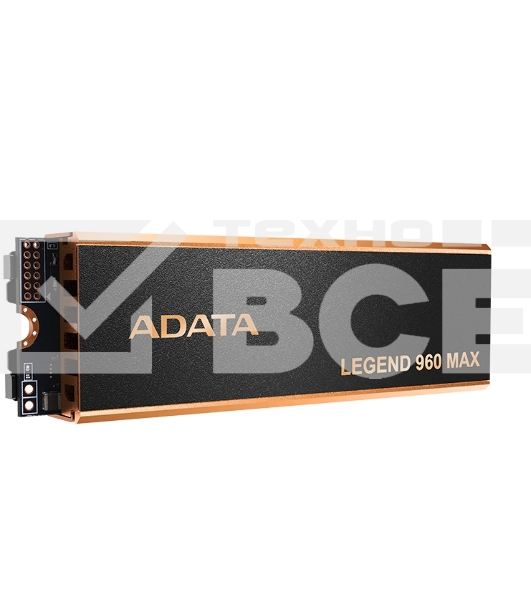 Накопитель SSD ADATA LEGEND 960 MAX, 4Tb, M.2 2280, PCIe 4.0 x4, NVMe, R/W 7400/6800, с радиатором