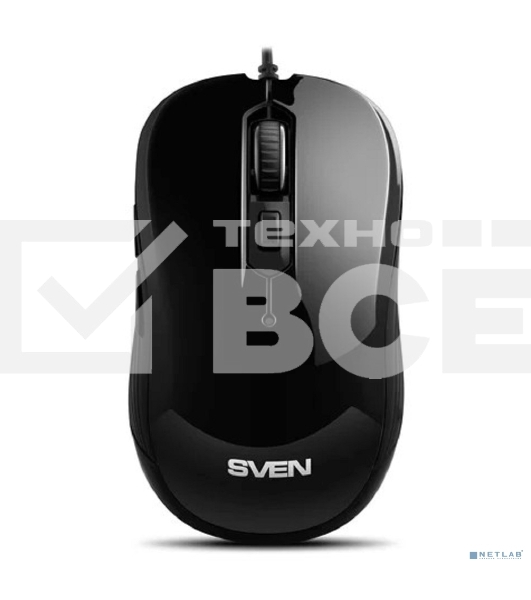 Мышь проводная SVEN RX-520S черный, 3200 dpi, USB, кнопки - 6