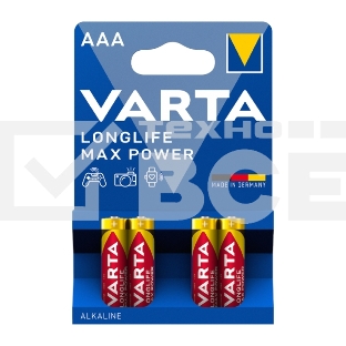 Батарейки VARTA MAX TECH AAA бл 4 04703101404 
