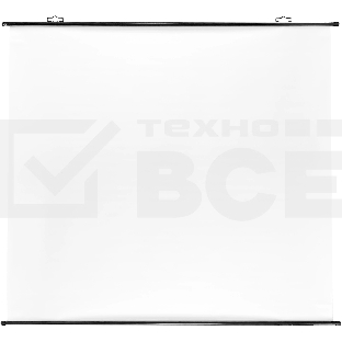 Экран Cactus 150x150см Map type CS-PSRM-150x150-BK 1:1 настенно-потолочный рулонный черный