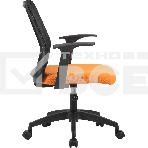 Кресло компьютерное Cactus CS-MC222-BKOR черный, сиденье оранжевый, фото8