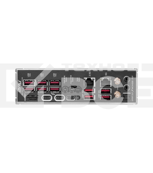 Материнская плата MSI MPG Z890 CARBON WIFI, LGA 1851, Intel Z890, 4xDDR5, 4xSATA, 5xM.2, 1xPCI-E 5.0 x16, 1xPCI-E 5.0 x8, 1xPCI-E 4.0 x4, 1xHDMI, 2xUSB-C Thunderbolt 4, 1xUSB-C 3.2 Gen 2, 10xUSB-A 3.2 Gen 2, 2x 5Gb LAN, 2x3.5 мм, 7.1, ATX