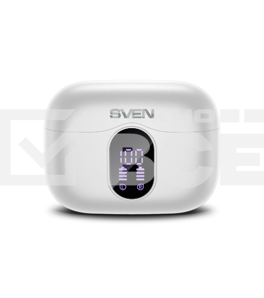 Беспроводные внутриканальные наушники с микрофоном Sven E-310B, белый (Bluetooth, TWS, ANC, ENC, APP)