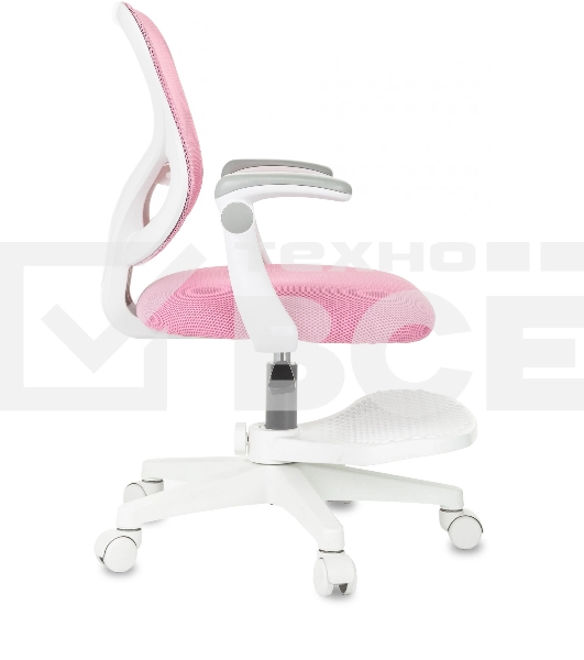 Кресло детское Бюрократ BUROKIDS 3 розовый Velvet 36, крестов. пластик