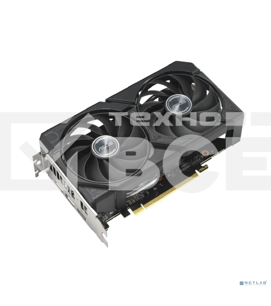 Видеокарта Asus PCI-E 5.0 DUAL-RX9060XT-16G AMD Radeon RX 9060XT 16Gb 128bit GDDR6 2550/20000 HDMIx1 DPx2 HDCP Ret