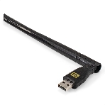 Сетевой комбо-адаптер Wi-Fi 6 + Bluetooth ExeGate EDWA-BT53-AX900 (BT5.3, Dual Band Wi-Fi AX (a/b/g/n/ax), чипсет Realtek8851, 2.4 ГГц до 286 Мбит/с + 5.8 ГГц до 600 Мбит/с, 1x5dBi внешняя антенна, USB 2.0), фото4