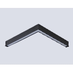 Светильник светодиодный угловой для шинопровода Magnetic Ambrella light GL1299 BK черный IP20 24W 3000K-6400K 220V 120° 342*367*42 (Без ПДУ), фото4