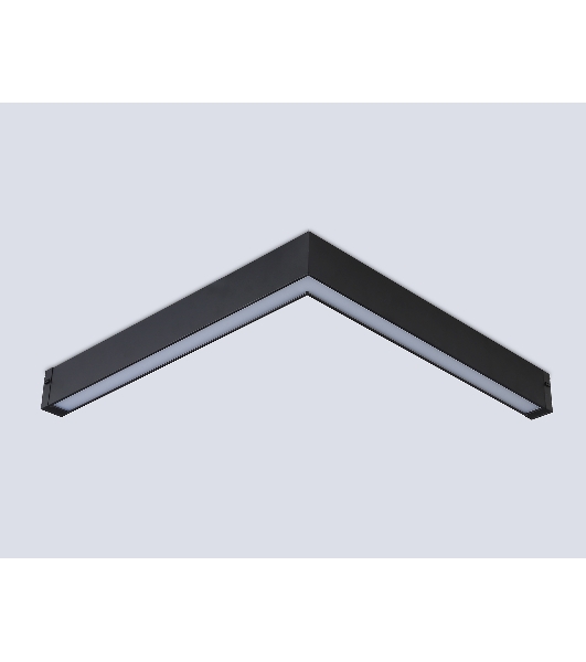 Светильник светодиодный угловой для шинопровода Magnetic Ambrella light GL1299 BK черный IP20 24W 3000K-6400K 220V 120° 342*367*42 (Без ПДУ)