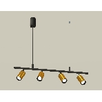 Светильник Ambrella light XB9002300/4 SBK/PYG черный песок/золото желтое полированное MR16 GU5.3 (С9002, С6327, N6102), фото3
