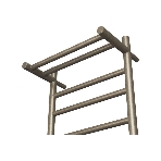 Полотенцесушитель электрический с полкой BAU Stil Shelf 50х80, 7 планок, универсальный, антикварная, фото6
