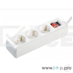 Удлинитель 3х1.5м с заземл. 16А IP20 У03К с выкл. ПВС 3х1 ИЭК WYP10-16-03-01-ZK-17, фото2