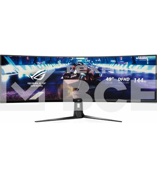 Монитор 49' ASUS ROG Strix XG49VQ VA 3840x1080, 144 Гц, 4 мс, 32:9, 450 кд/м2, 2xHDMI, 1хDP, изогнутый, черный