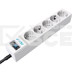 Сетевой фильтр ZIS PILOT Surge protector Pilot SG5 5 outlets (GP), 10A / 2.2kVt, automatic circuit-breaker, 10 m, фото11