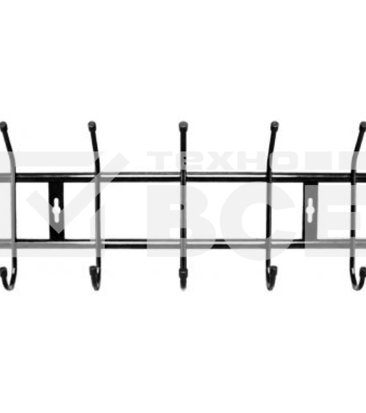 Вешалка настенная НИКА ВН5 (ВН5/Ч черный)