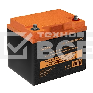 Аккумуляторная батарея ExeGate HRL 12-45 (12V 45Ah, под болт М6)