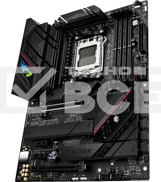 Материнская плата ASUS ROG STRIX B650E-F GAMING WIFI, AM5, AMD B650, 4xDDR5, 4xSATA, 3xM.2, 1xPCI-E 5.0 x16, 1xPCI-E 4.0 x4, 2xPCI-E x1, 1xHDMI, 1xDP, 1x 2.5Gb LAN, 4xUSB-A 2.0, 4xUSB-A 3.2 Gen 1, 2xUSB-A 3.2 Gen 2, 1xUSB-C 3.2 Gen 2, 1xUSB-C 3.2 Gen 2x2,