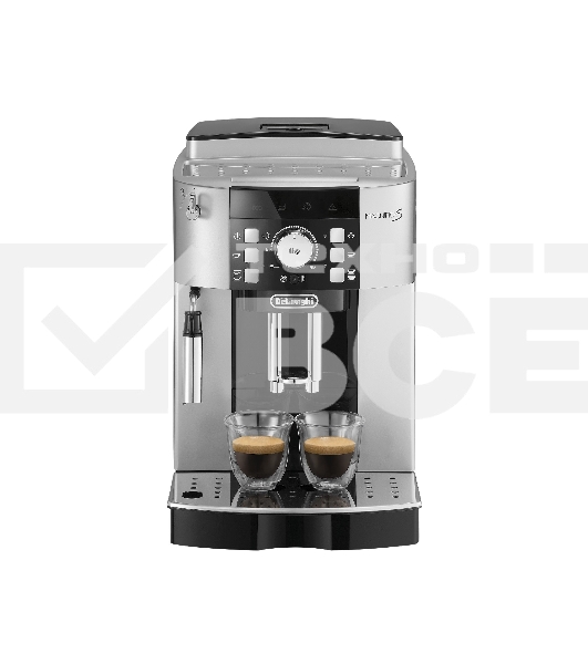 Кофемашина автоматическая DeLonghi ECAM 21.117.SB серебристый/черный, исп. кофе - зерновой/молотый, 1.8 л, 1450 Вт, 15 бар
