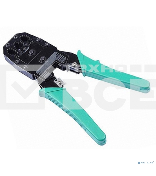 Инструмент HT- 2007 Exegate для обжима RJ-45, RJ-11/12, с инструментом. для зачистки в комплекте