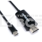 Кабель-переходник с Type-C на HDMI Гарнизон GCC-A-CM-HDMI-1.8M, v1.4, 1.8м, черный, пакет, фото5