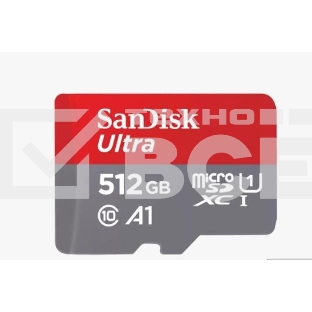 Флеш карта microSD 512GB SanDisk microSDXC Class 10 Ultra UHS-I A1 140MB/s