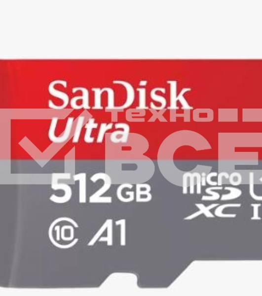 Флеш карта microSD 512GB SanDisk microSDXC Class 10 Ultra UHS-I A1 140MB/s