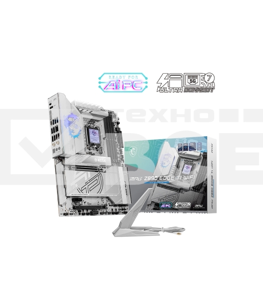 Материнская плата MSI MPG Z890 EDGE TI WIFI, LGA 1851, Intel Z890, 4xDDR5, 4xSATA, 5xM.2, 1xPCIe 5.0 x16, 1xPCIe 4.0 x4, 1xPCIe x1, 1xHDMI, 1x5Gb LAN, 1xUSB-A 2.0, 4xUSB-A 3.2 Gen 1, 4xUSB-A 3.2 Gen 2, 1xUSB-C 3.2 Gen 2, 2xUSB-C TB4, 2x3.5 мм, 7.1, ATX
