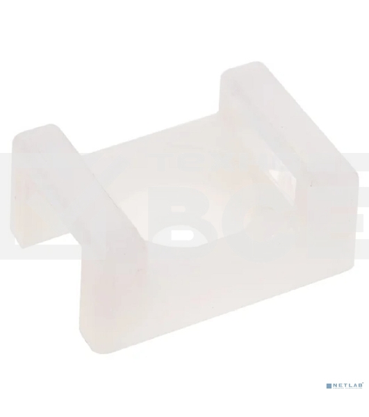 Площадка для крепления стяжки Rexant 22х16х4 мм, белая (10 шт/уп)