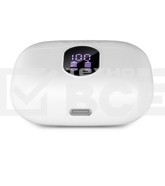 Беспроводные внутриканальные наушники с микрофоном Sven E-310B, белый (Bluetooth, TWS, ANC, ENC, APP)