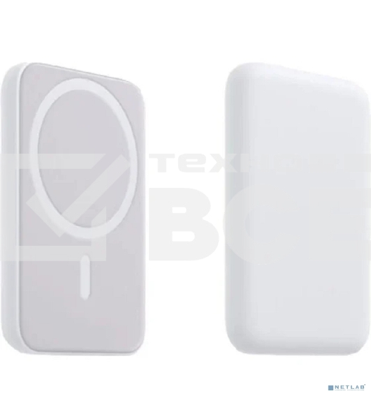 Портативное беспроводное зарядное устройство Rexant Power Bank (аккумуляторная батарея) 5000 mAh, MagSafe, белый