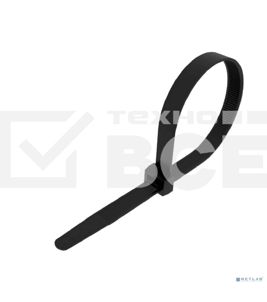 Стяжка нейлоновая морозостойкая Rexant 300x3,6 мм, черная (100 шт/уп)