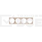 Рамка KRANZ ROUND 4-постовая шелк, фото 1