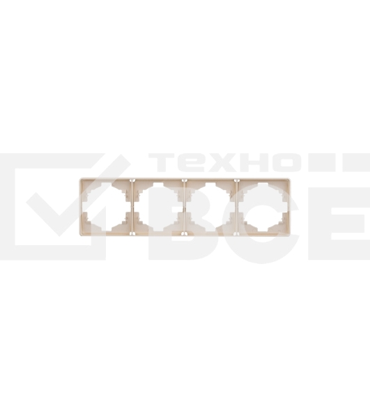 Рамка KRANZ ROUND 4-постовая шелк