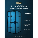 Душевой уголок квадратный BAU Stil square 90х90х195, с поддоном 12,5 см, закаленное стекло толщиной, фото9