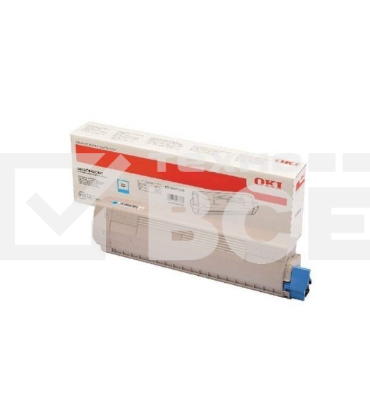 Картридж лазерный Oki C823 голубой 7К