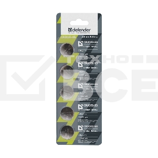 Батарейка Defender литиевая CR2032-5B