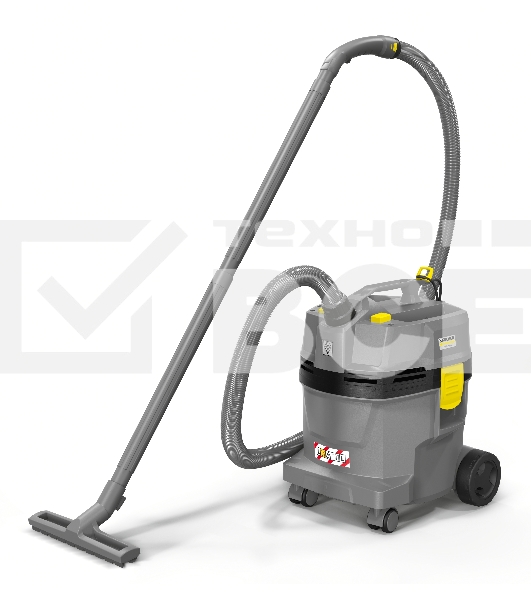Пылесос Karcher NT 22/1 Ap L серый, 1300 Вт, уборка влажная и сухая, пылесборник мешок 22 л