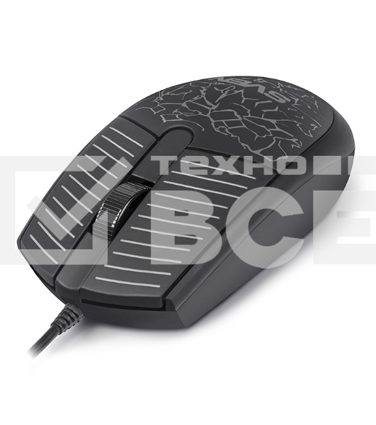 Мышь проводная SVEN RX-70 черный, 1200 dpi, USB, кнопки - 3