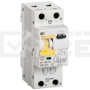 Выключатель автоматический дифференциального тока Iek MAD22-5-050-C-100 АВДТ 32 C50 100мА