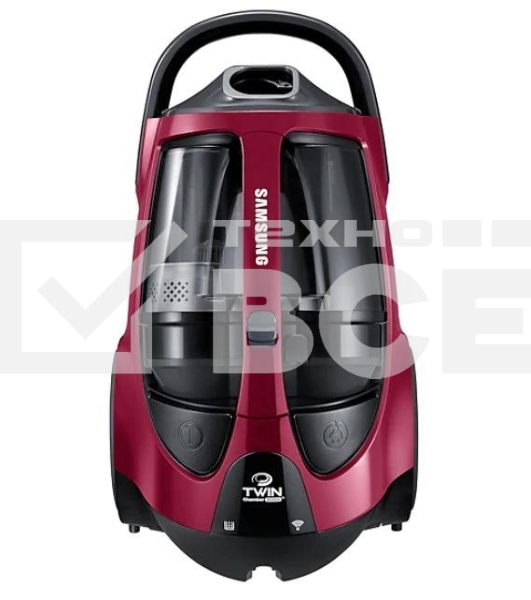 Пылесос Samsung VCC885HH3P красный, 430/2200 Вт, уборка сухая, пылесборник контейнер 2 л