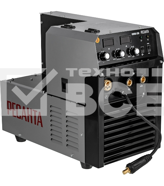 Сварочный аппарат Ресанта САИПА-250 инвертор ММА DC/MIG-MAG/FCAW 11.5кВт