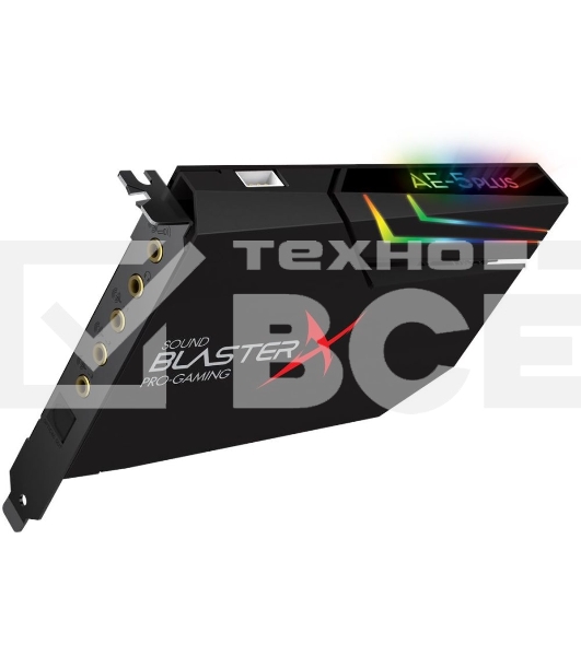 Звуковая карта Creative PCI-E BlasterX AE-5 Plus (BlasterX Acoustic Engine) 5.1 Ret