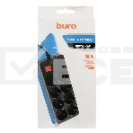 Сетевой фильтр Buro 800SH-5-B 5м (8 розеток) черный (коробка), фото8