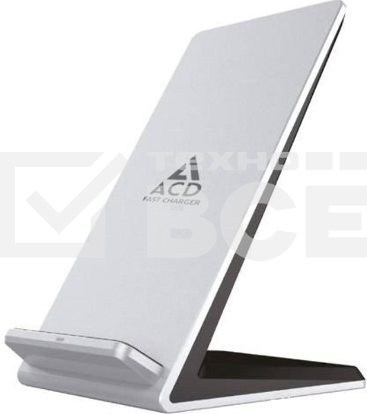 Зарядное устройство ACD-W102S-F1S 10Вт, беспроводная Qi, 2-катушки с QC, 5В/2А ~ 9В/1,8А RTL