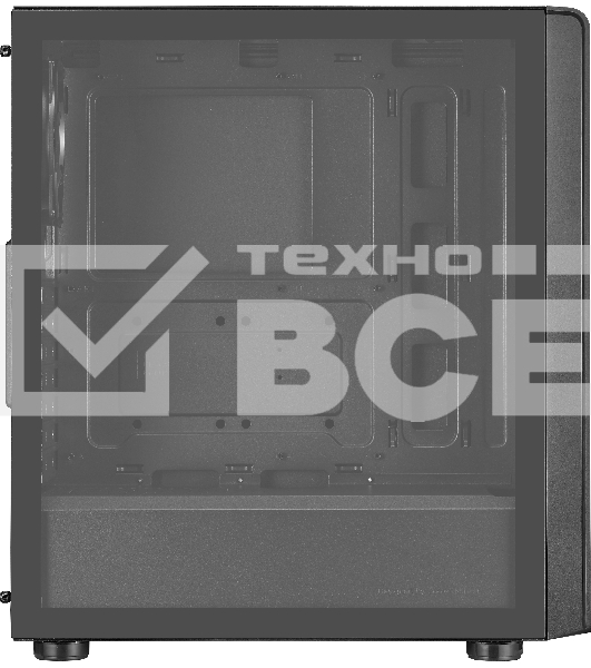 Компьютерный корпус без блока питания Cooler Master Elite 500, 2xUSB3.2, 1x120Fan, w/o PSU, Black, w/o ODD, Window TG left panel, ATX