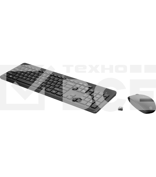 Комплект клавиатура+мышь HP 230 беспроводной, USB, чёрный