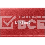 Твердотельный накопитель Samsung SSD 2TB T7, USB Type-C, R/W 1000/1050MB/s, красный, фото19