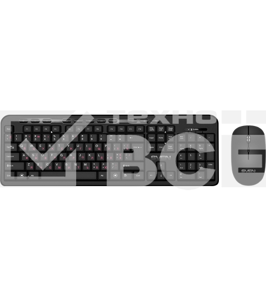 Набор SVEN KB-C3200W беспроводные клавиатура и мышь, чёрные